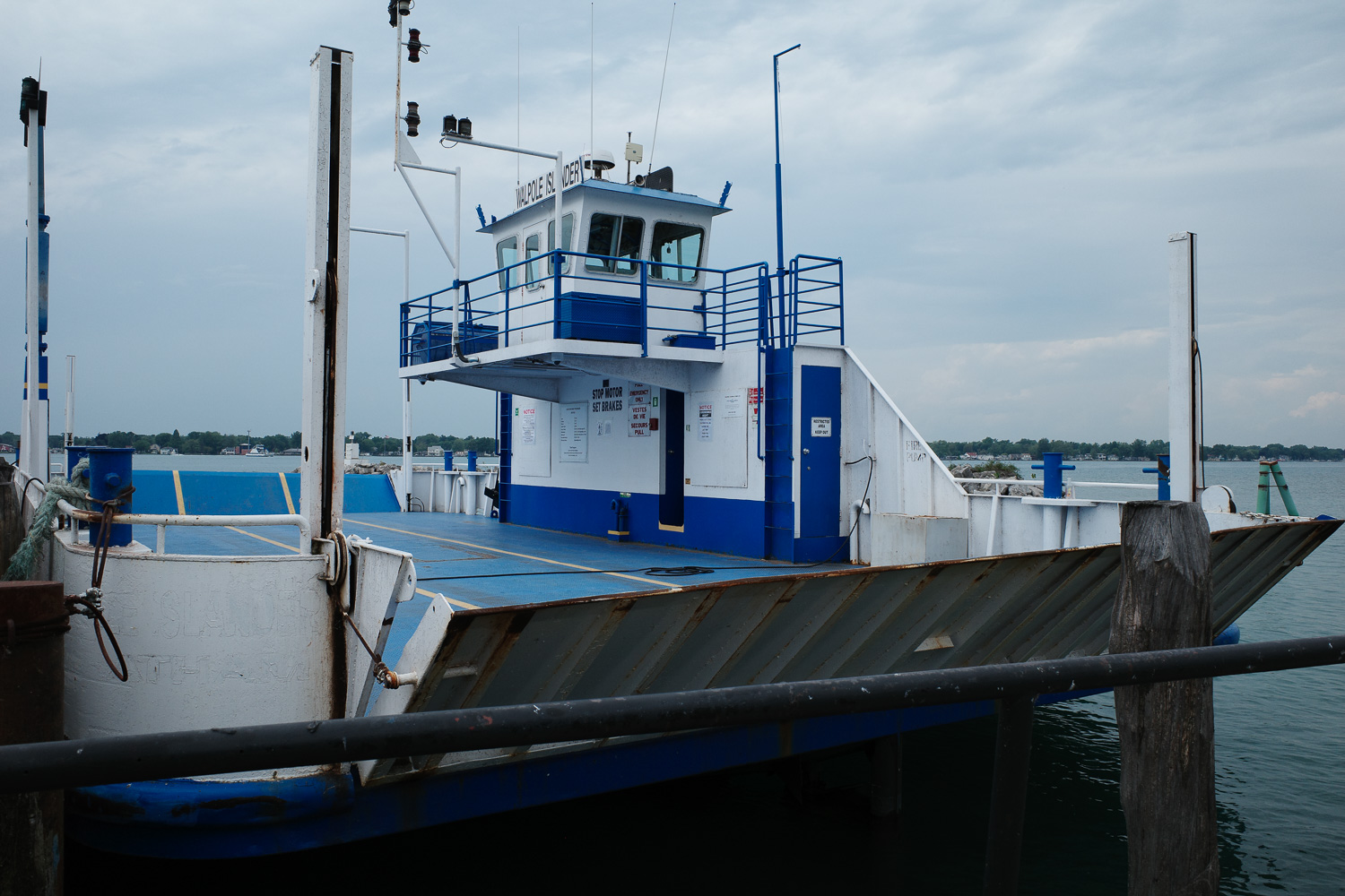 Walpole Islander ferry docked.