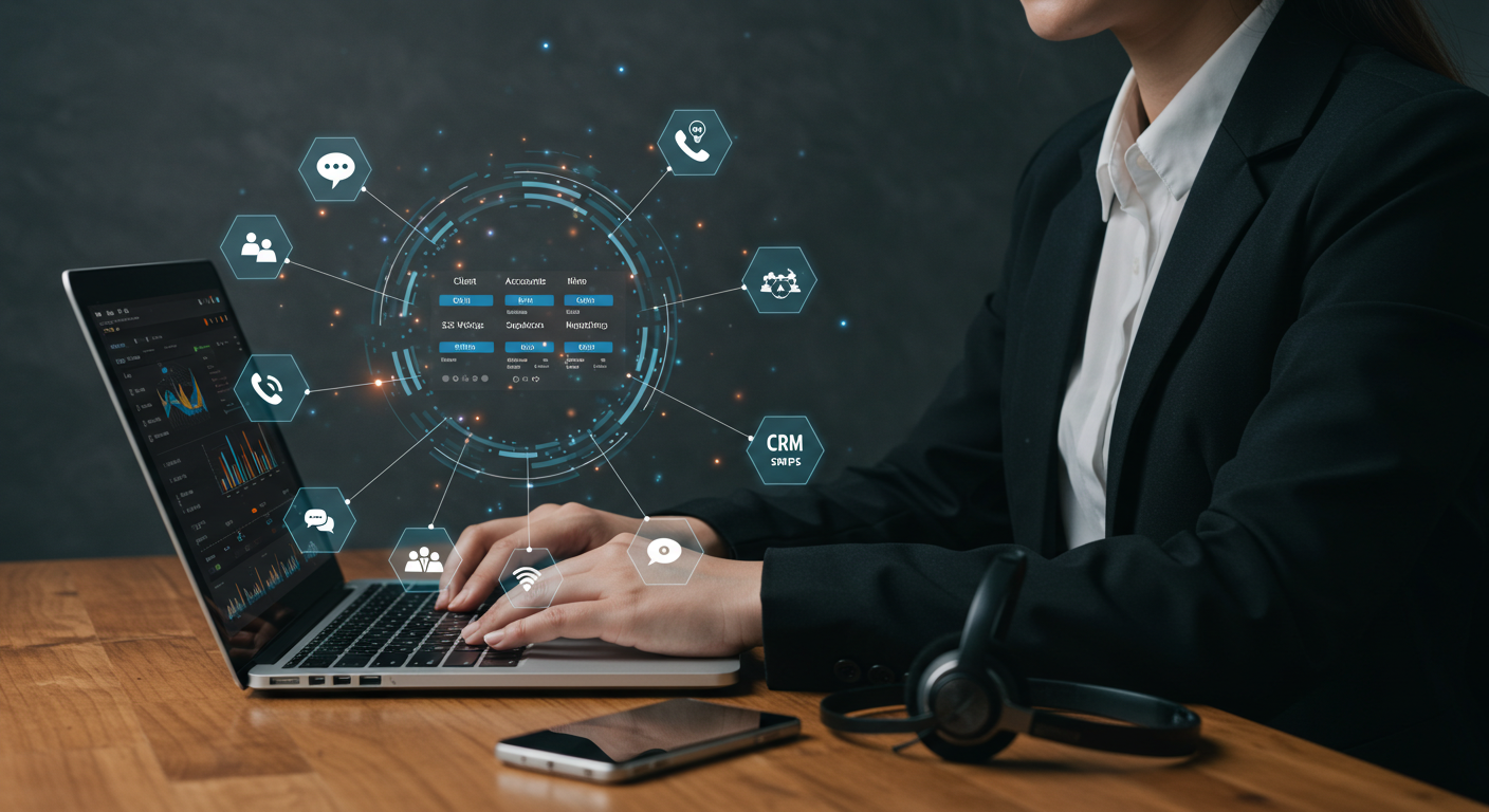 A VoIP reseller using a turnkey platform to manage client accounts and communication services.