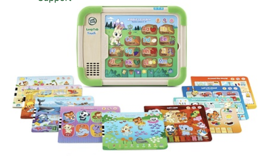 LeapTab Touch Ages 3-5 yrs from LeapFrog – select the tablet for your grandchild’s age.