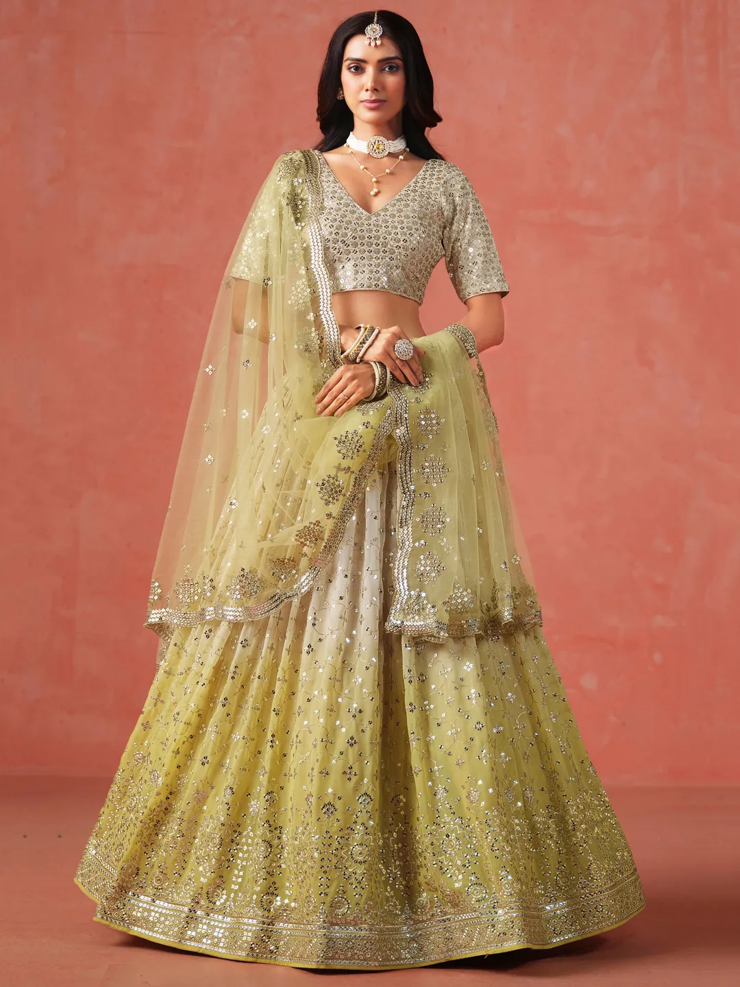 georgette-lehengas