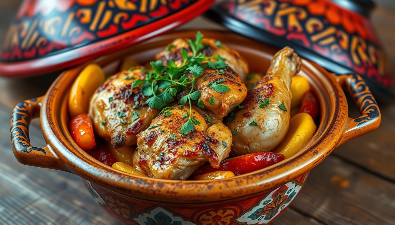 saffron chicken tagine