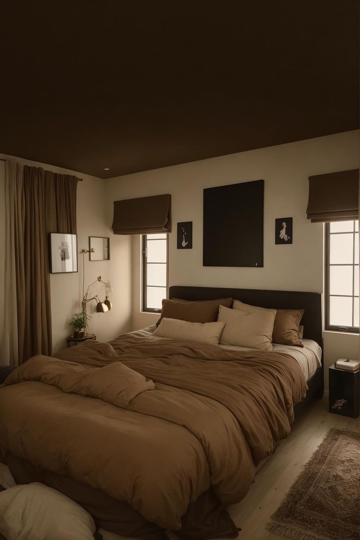 Brown colour combination for a room