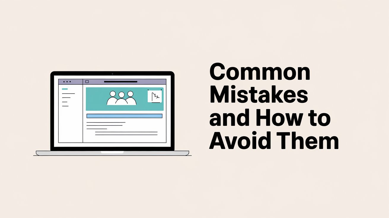 Common mistakes and how to avoid them for Facebook groups business.