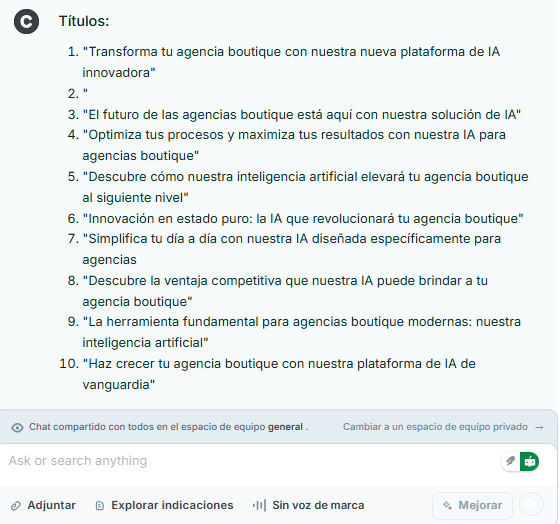 Generación de contenido