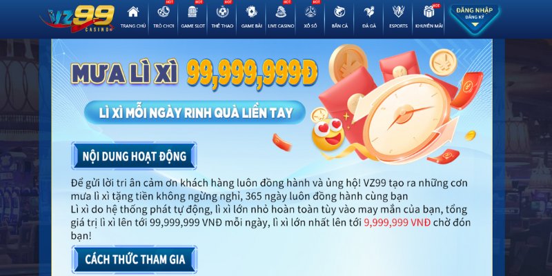 Ưu đãi lì xì may mắn dành riêng cho khách hàng thân thiết