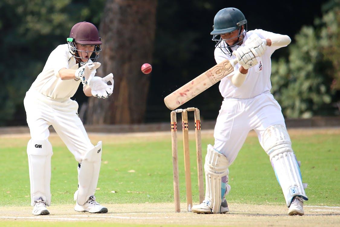 Free Boys Playing Cricket  Stock Photo