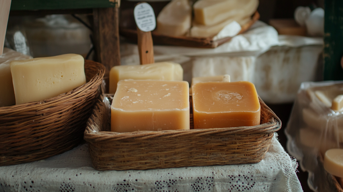 Compare tallow soap and regular soap for natural cleansing and skin nourishment