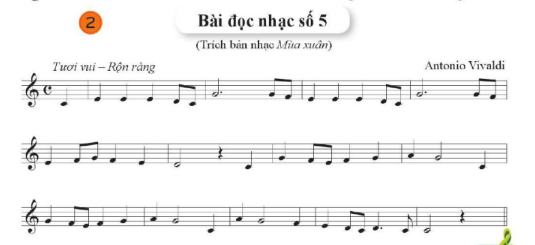 TIẾT 3. LUYỆN ĐỌC QUÃNG THEO MẪU. BÀI ĐỌC NHẠC SỐ 5. HÒA TẤU