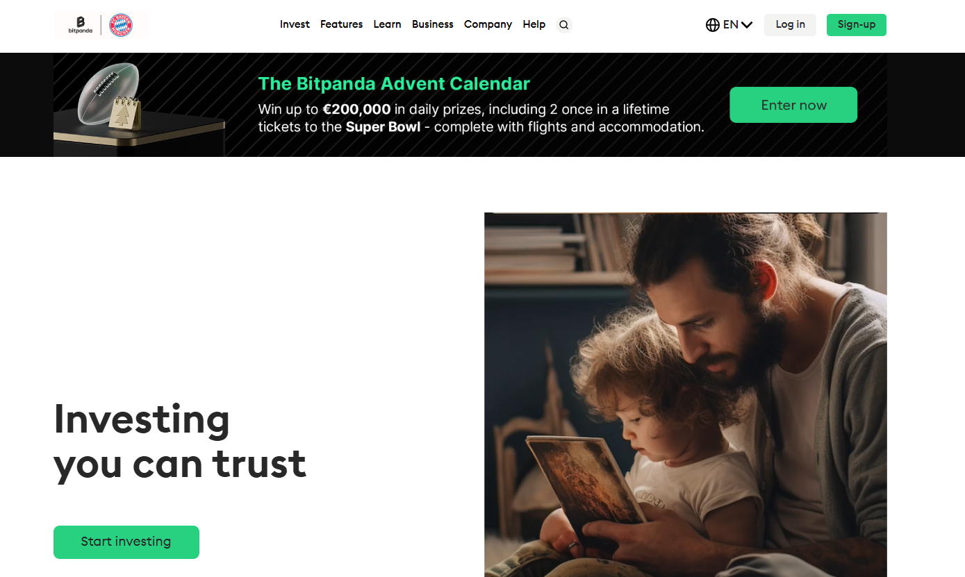  Bitpanda Homepage
