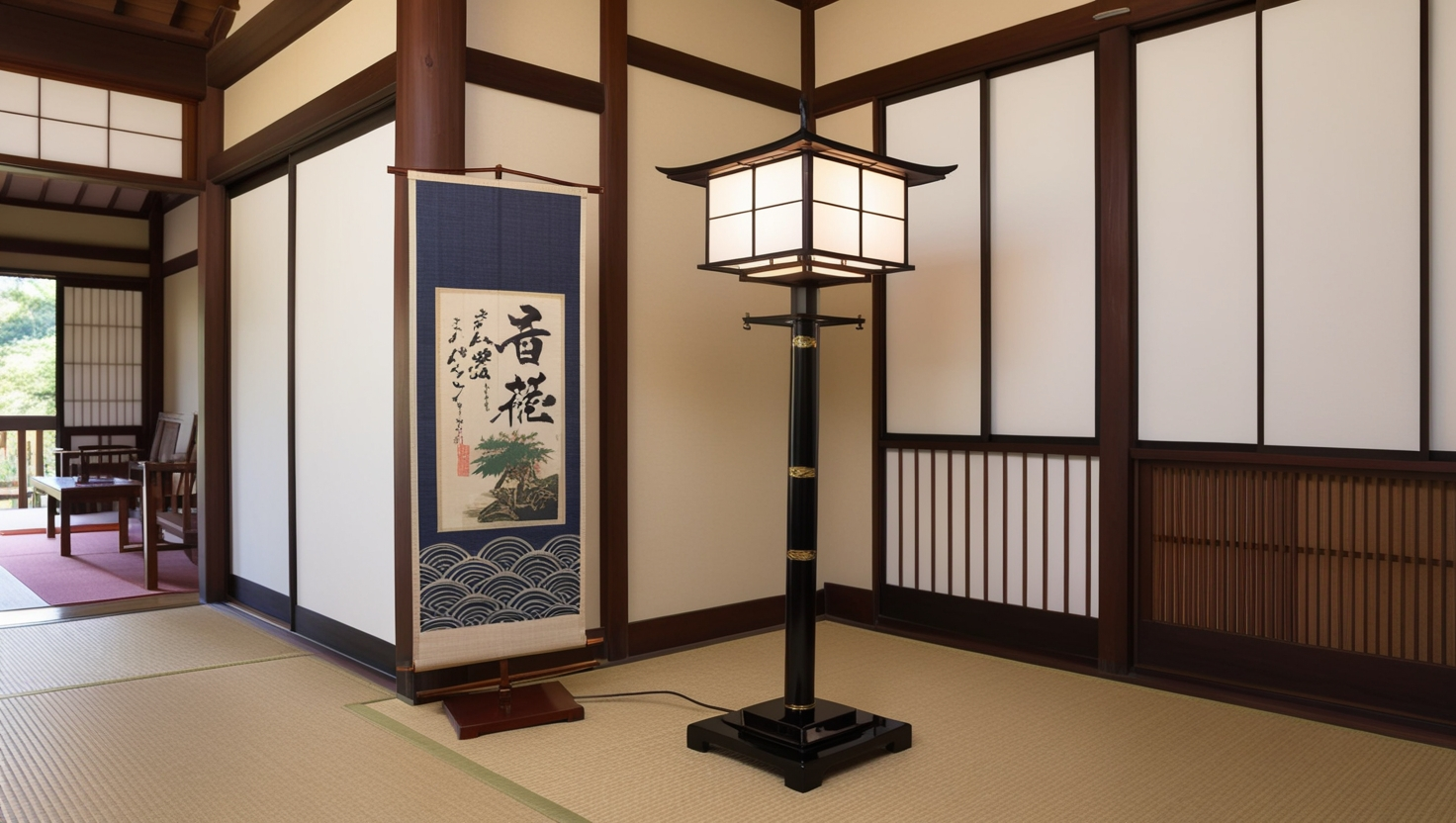 Japanese Traditional Floor Lamp