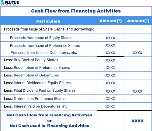 Cash Flow Statement format