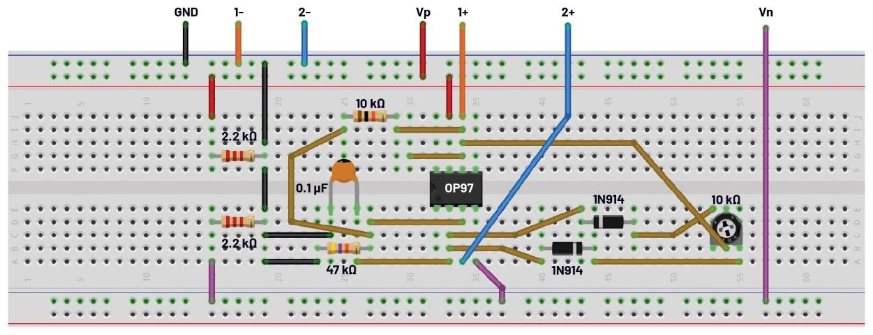 A circuit board with wires and wires

Description automatically generated