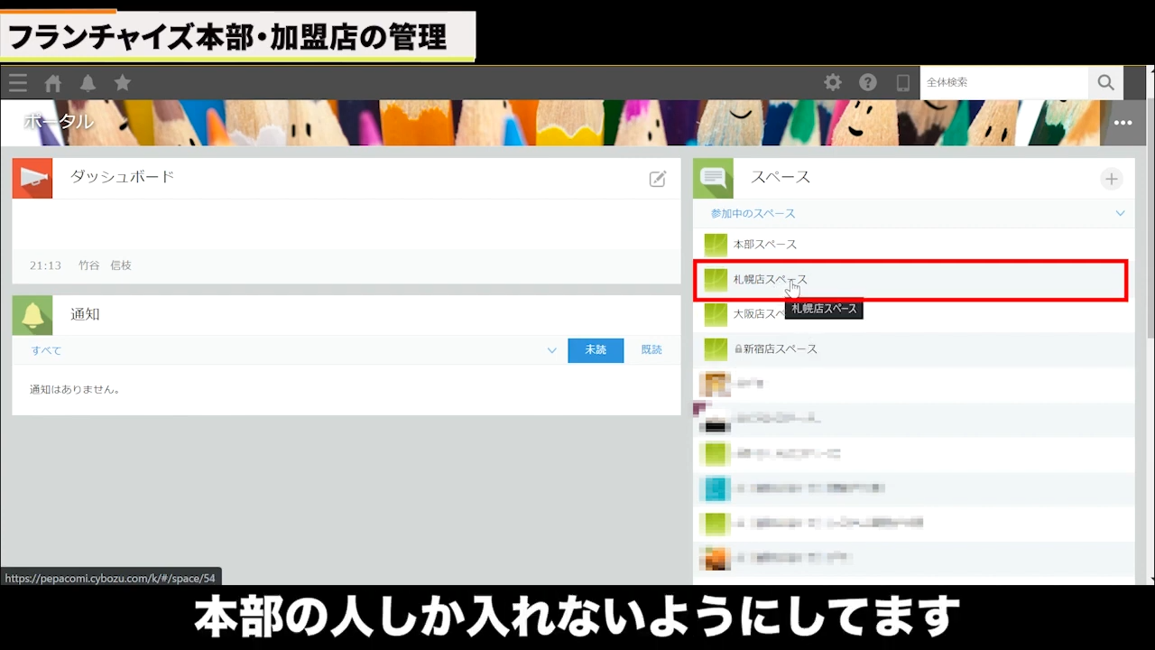 アクセス権限による情報分離