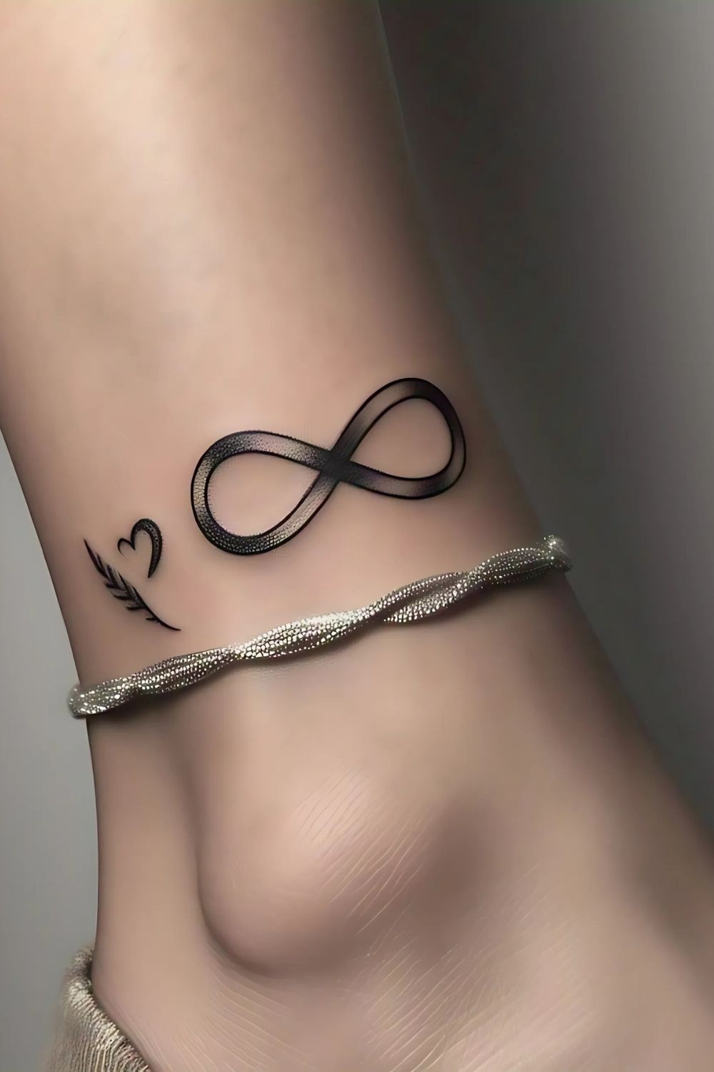 Infinity Symbol Ankle Tattoo