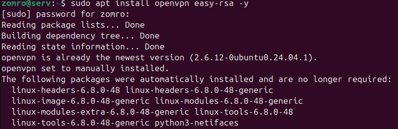 OpenVPN на Ubuntu: инсталляция и конфигурация - 1