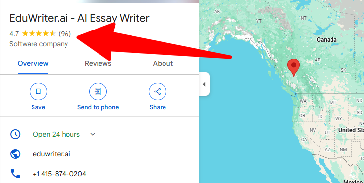 Eduwriter.ai reviews on google maps