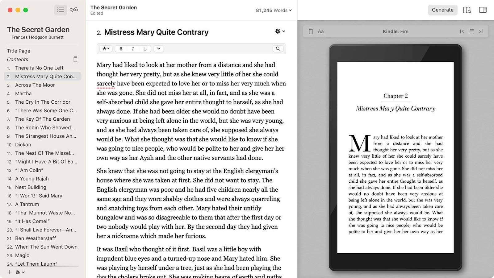 Book writing software: Vellum: Best for professional book formatting on macOS