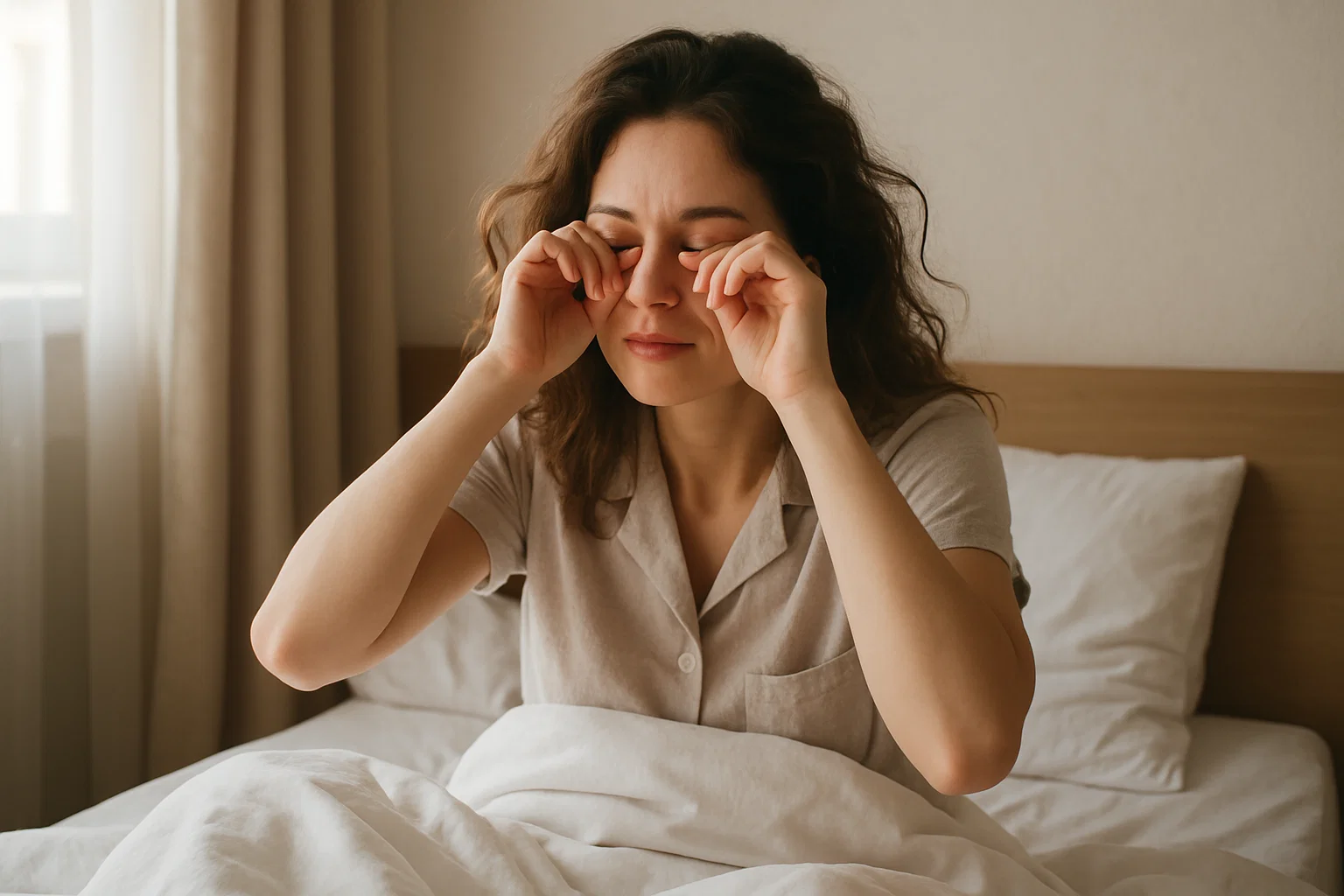 Eye pain upon waking