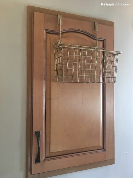 Over cabinet storage basket