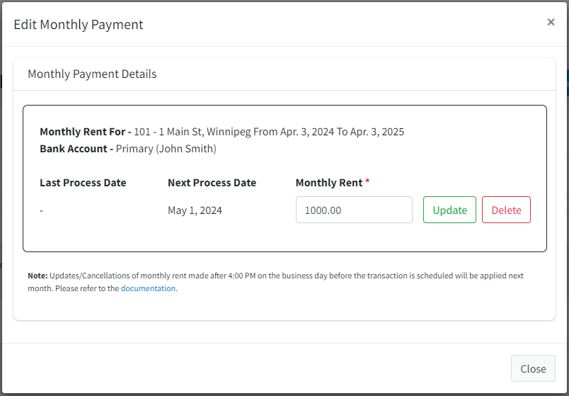 A screenshot of a payment application Description automatically generated