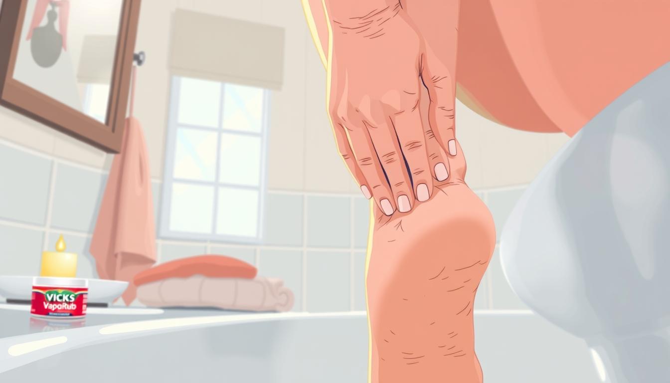 vicks vaporub for dry cracked heels