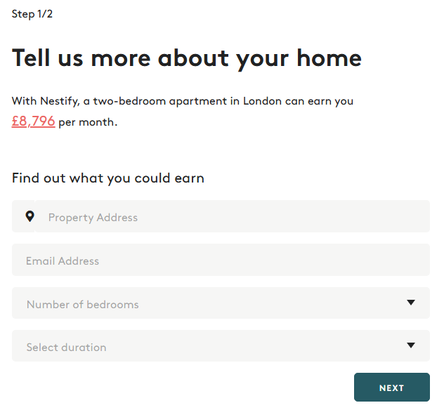 Nestify revenue calculator