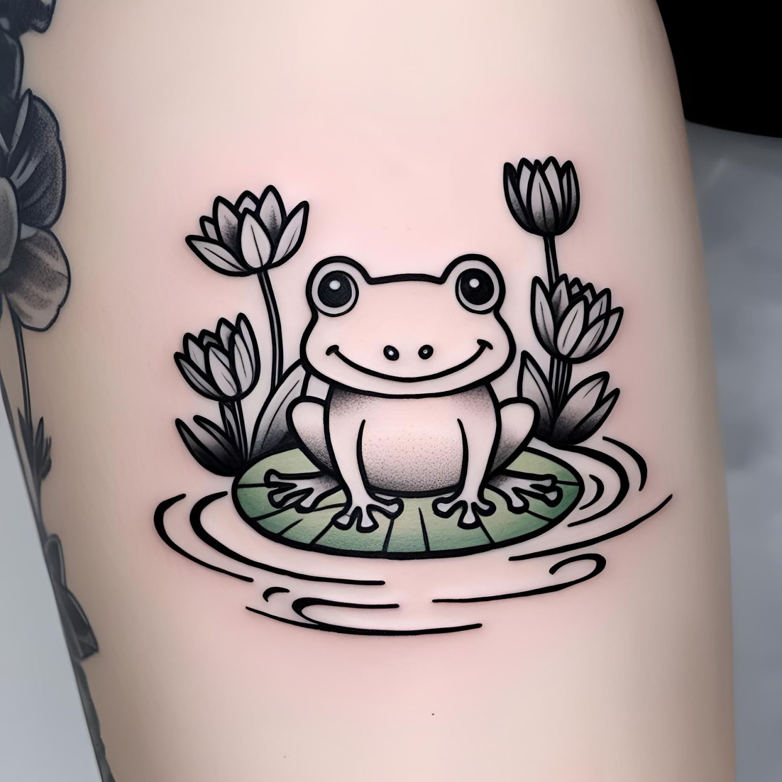 Frog Tattoo Cute
