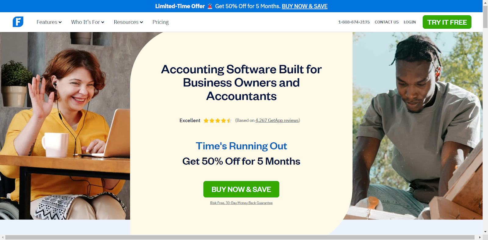 FreshBooks HomePage