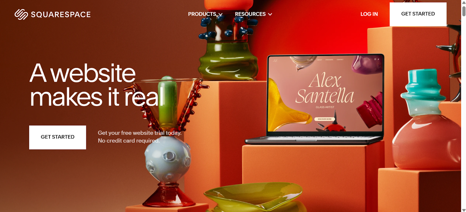a screenshot of Squarespace