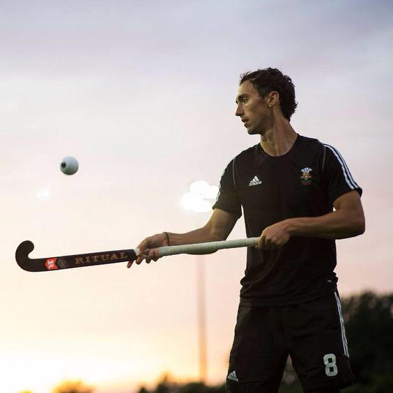 Hockey Player Doing Practice