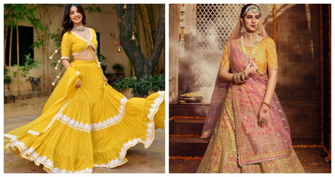 Bridal Yellow Lehenga Cholis
