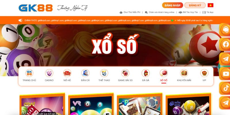 Cơ Hội Thắng Lớn Với Những Lựa Chọn Hấp Dẫn Tại Xổ Số GK88