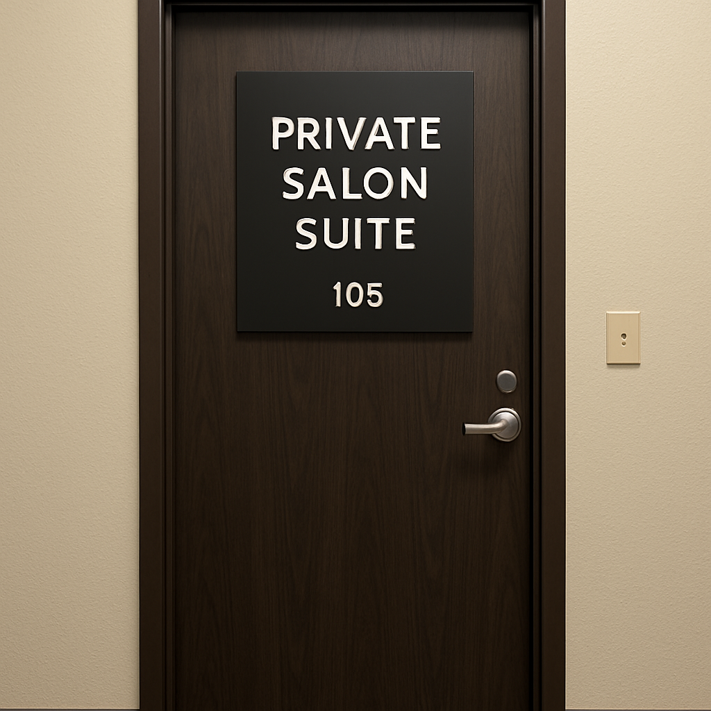 private salon suite entrance