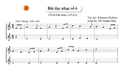 TIẾT 3. LUYỆN ĐỌC GAM THEO MẪU. BÀI ĐỌC NHẠC SỐ 6. HÒA TẤU