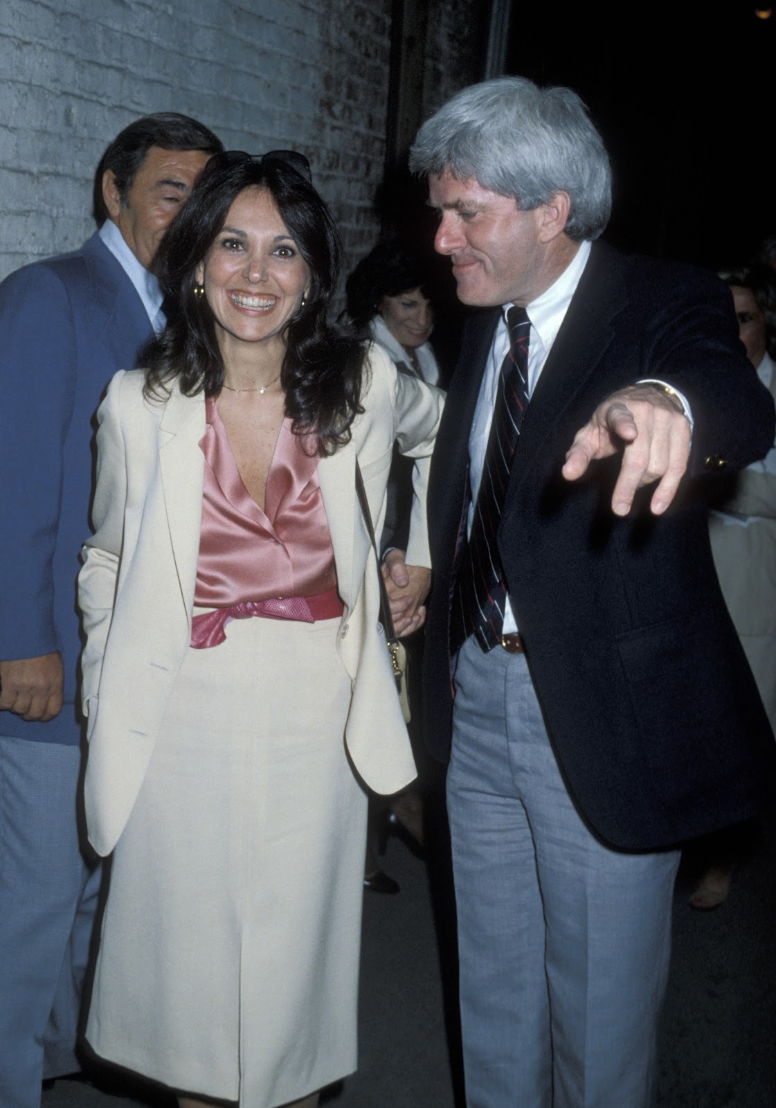 Marlo Thomas and Phil Donahue in New York City on April 30, 1979 | Source: Getty Images