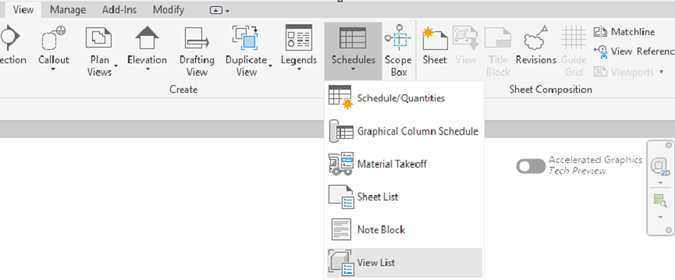Select View Type