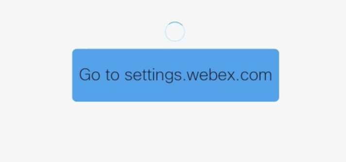 Access Webex account settings