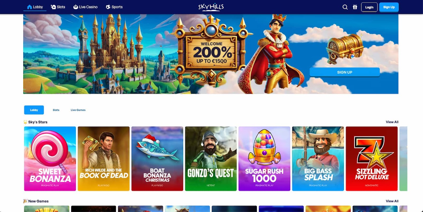 Een van de beste online casino’s met Volt is SkyHills