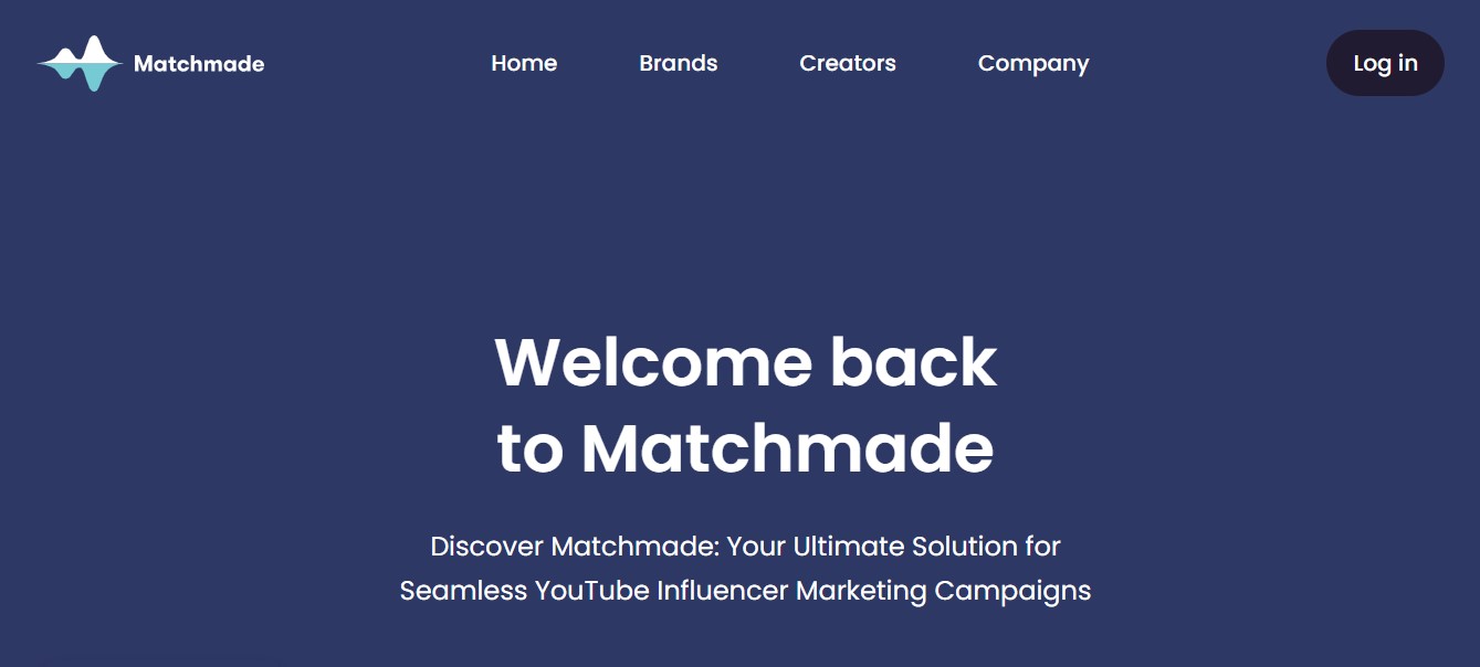 Matchmade homepage