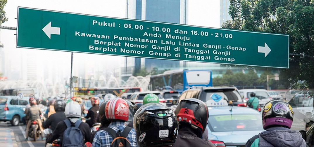 Odd-even system in Jakarta. Source:&nbsp;jakarta.go.id