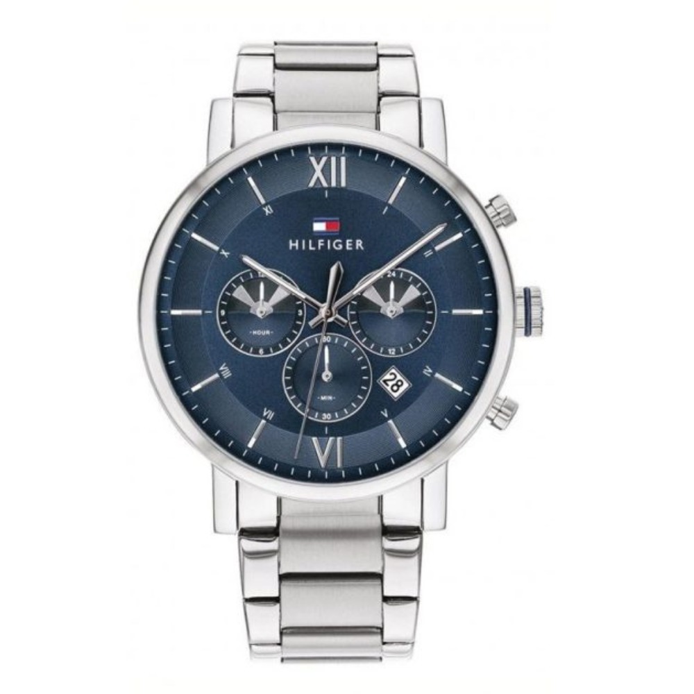 Tommy Hilfiger Men’s Quartz Stainless Steel Blue Dial Watch, an example of a reliable quartz timepiece