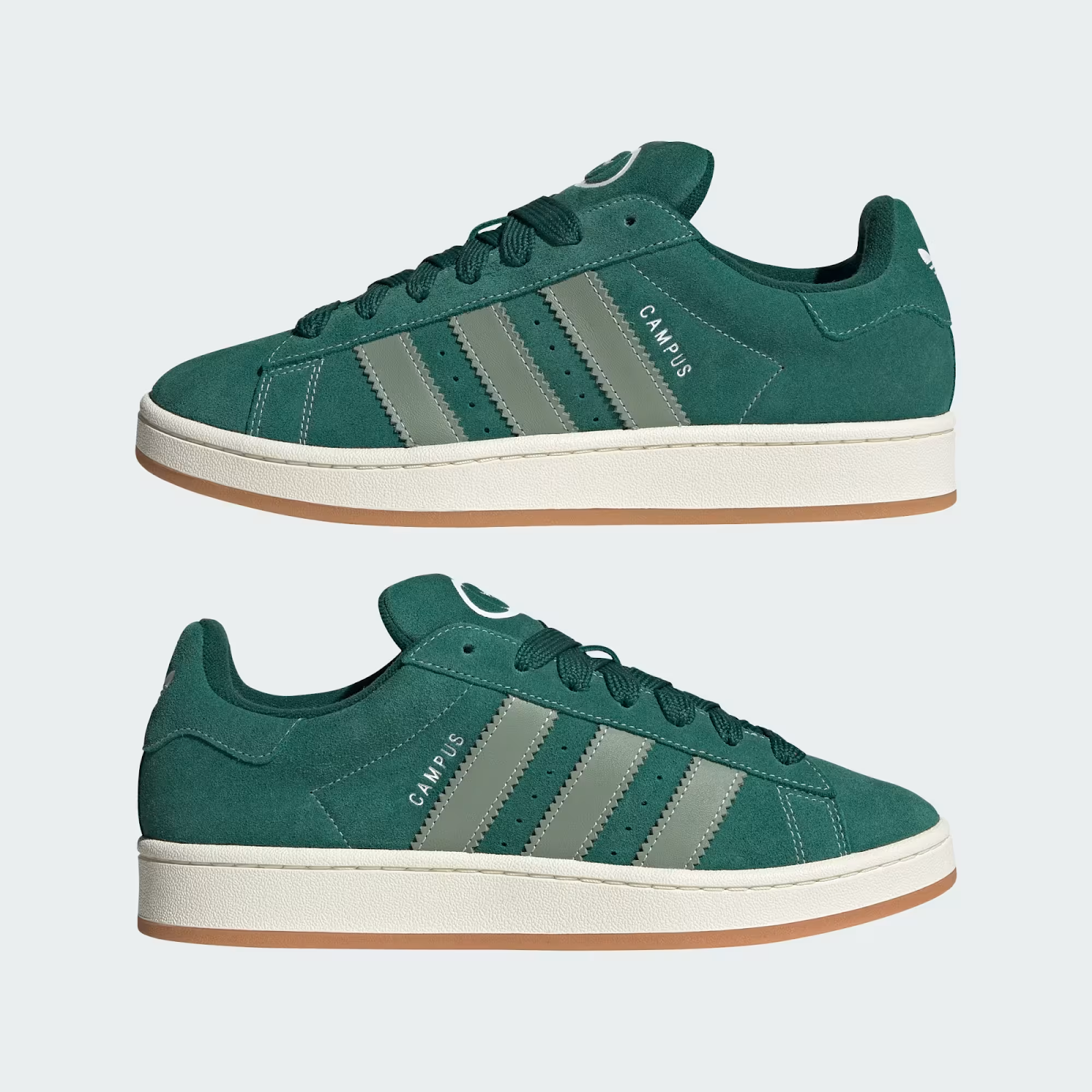 Collegiate Green / Silver Green / Off White Campus Shoes