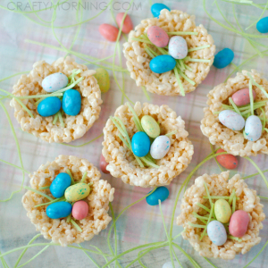 rice krispie nests easter dessert idea1