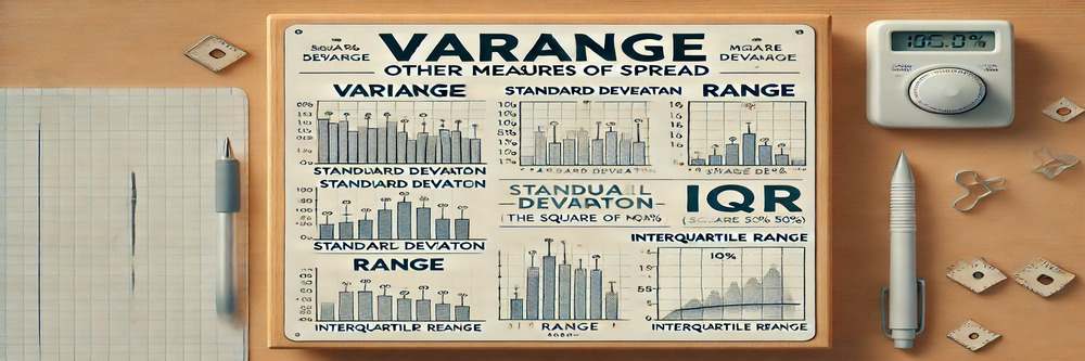 Comparison of variance with other measures of spread.