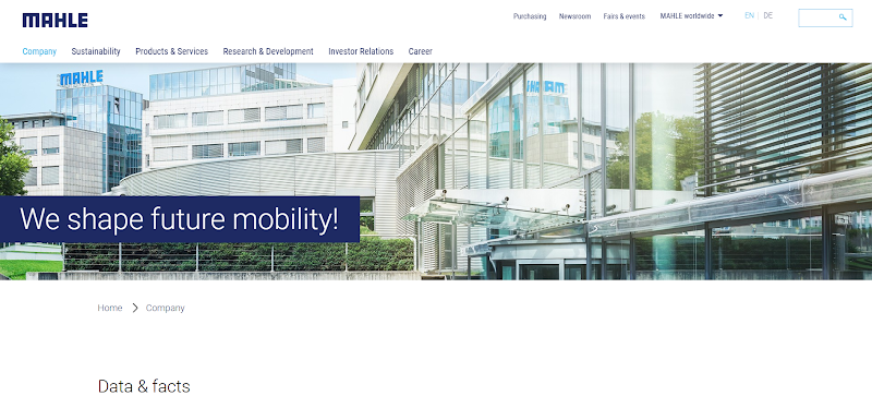 Showcase mahle radiator website 