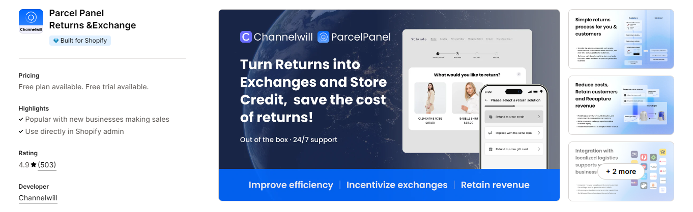 ParcelPanel: best Shopify apps for clothing store.