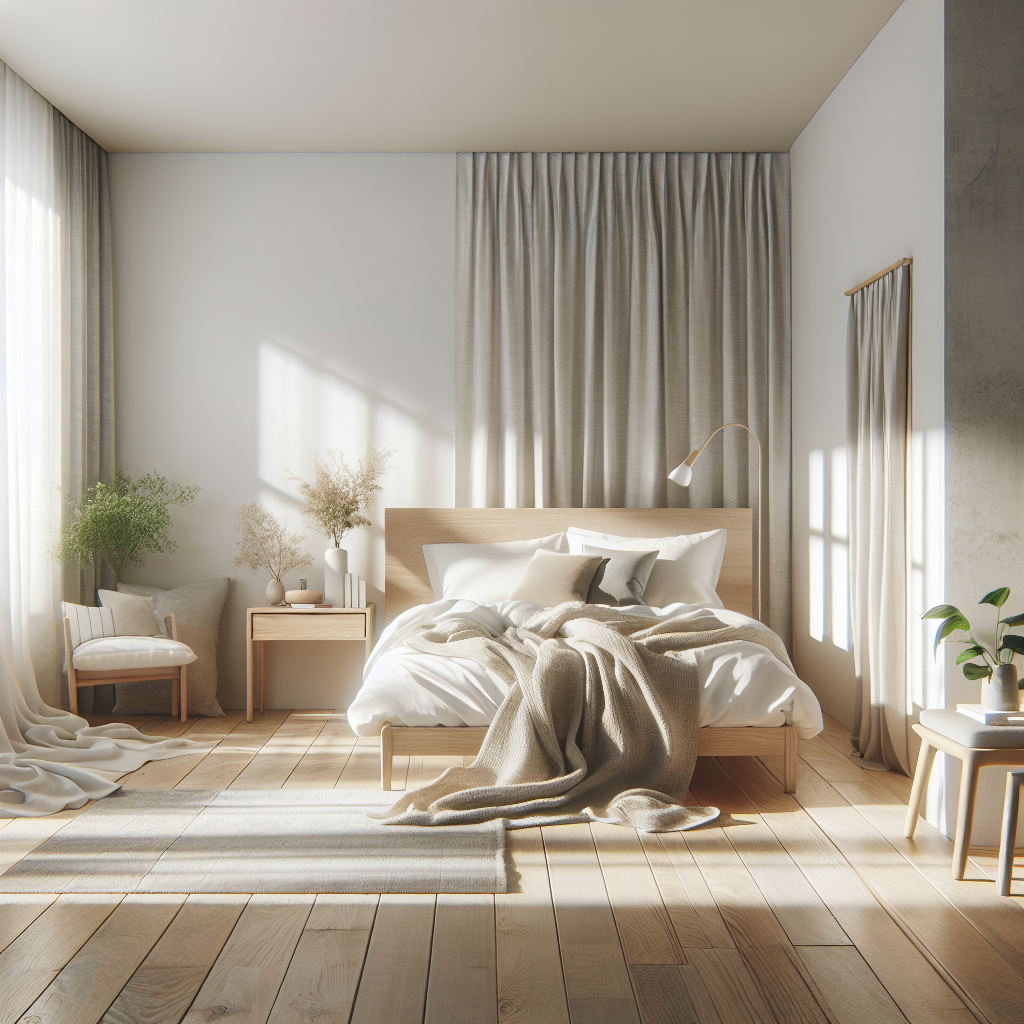 Modern Scandinavian bedroom design