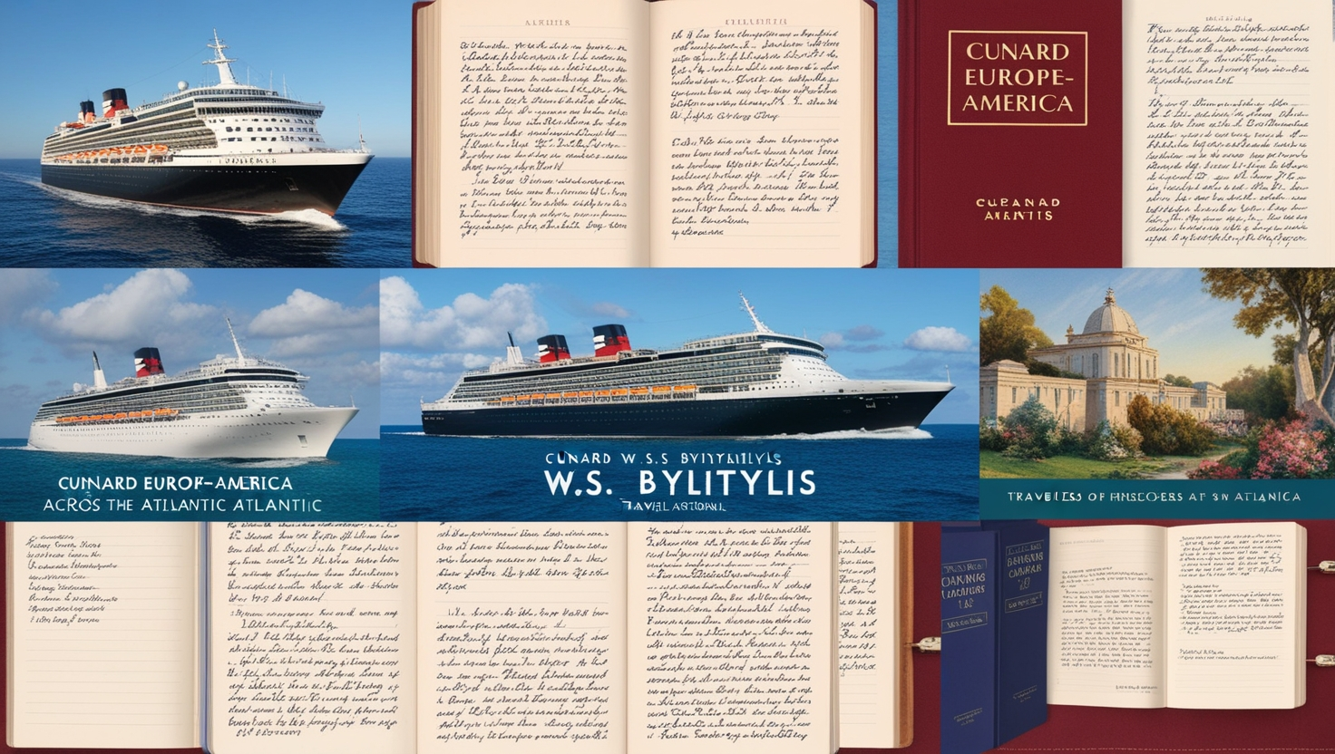 Cunard Europe-America by W.S. Bylitylis