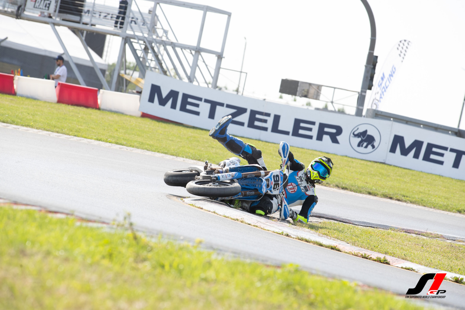 crash at supermoto grand prix poland