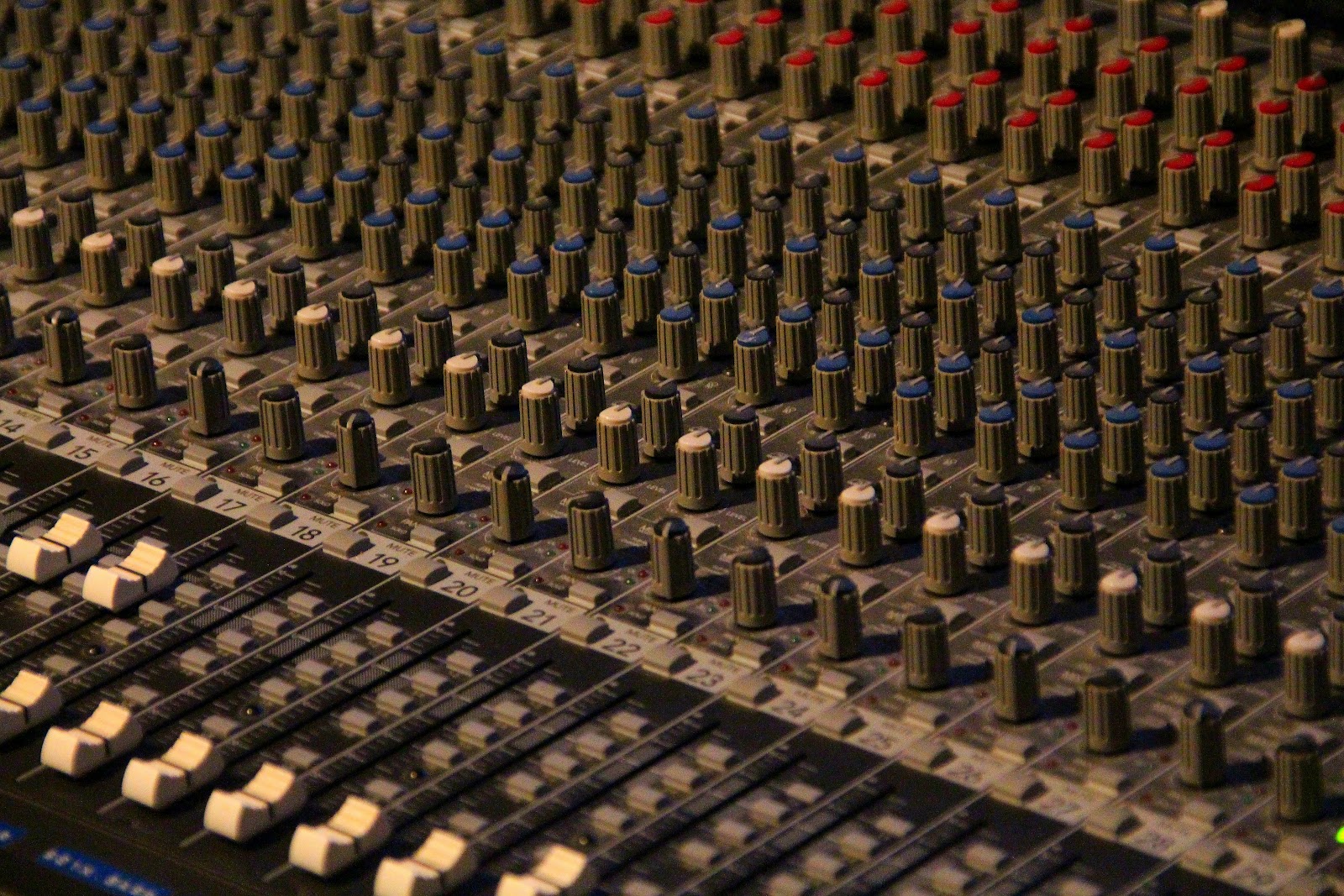Soundproofing foam panels in a recording studio